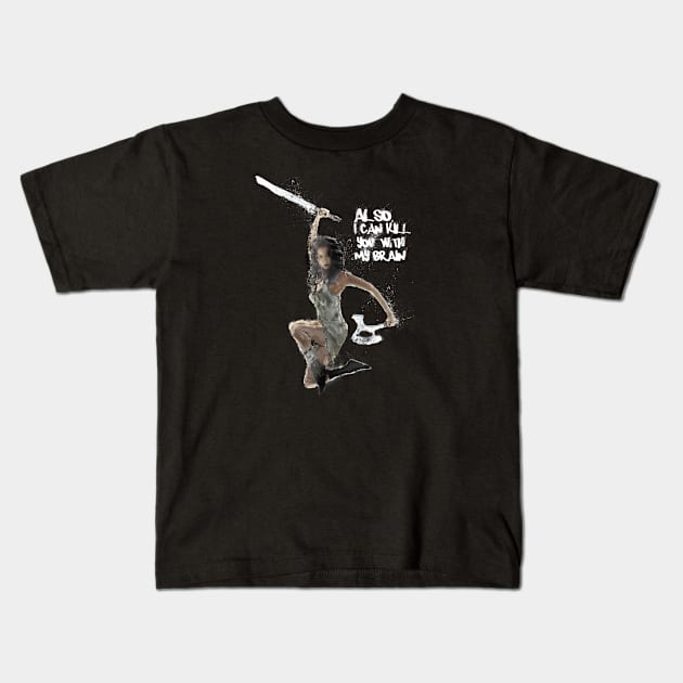 I Can Kill You (Black Only) Kids T-Shirt by LBVV